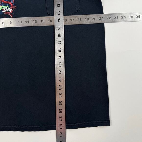 U-2 Dragon Lady Spy Plane USAF In God We Trust We Monitor Y2K Black Shirt Large - Picture 6 of 6